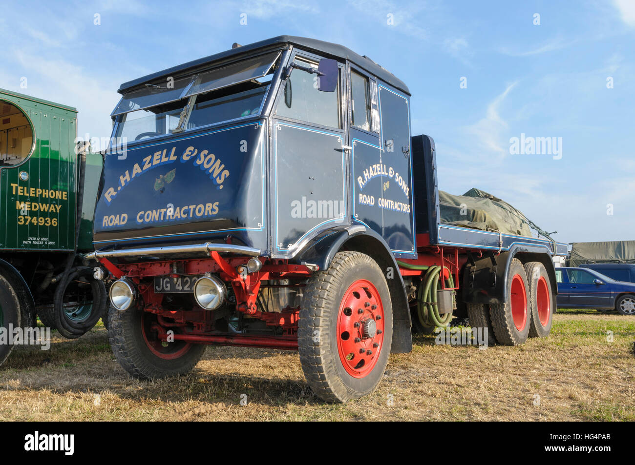 Sentinel Steam Wagon 8928, errichtet 1934 in Dorset Steam Fair, Tarrant Hinton, Dorset, England, UK Stockfoto