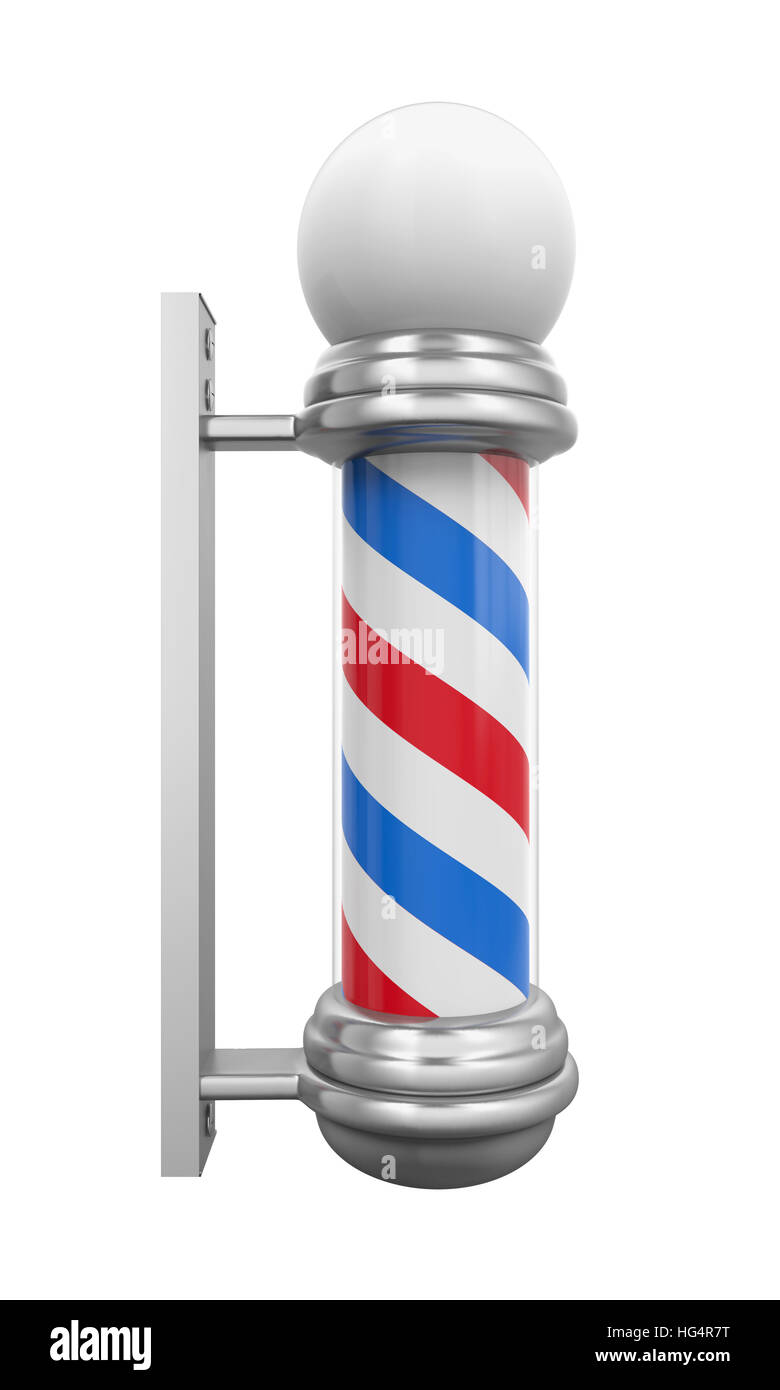 Klassische Barber Shop Pole Stockfoto