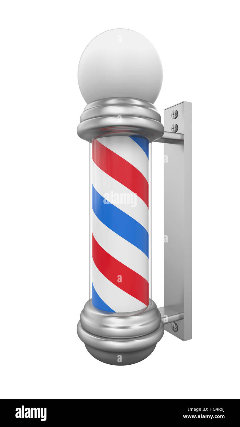 Klassische Barber Shop Pole Stockfoto