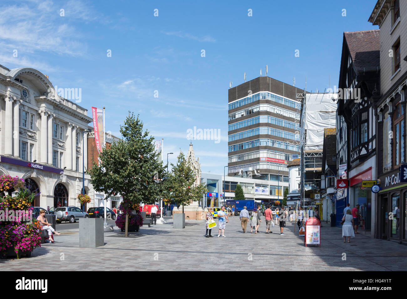 Markt (Jubilee) Square, Maidstone, Kent, England, Vereinigtes Königreich Stockfoto
