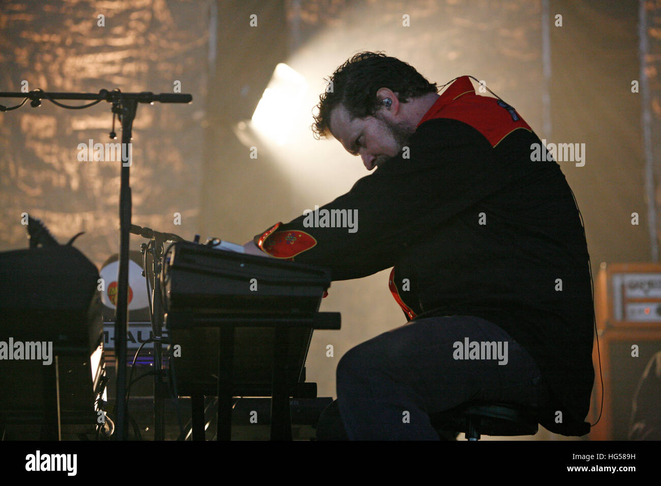 John Grant Performing auf der John Peel Stage Glastonbury 2016. Stockfoto