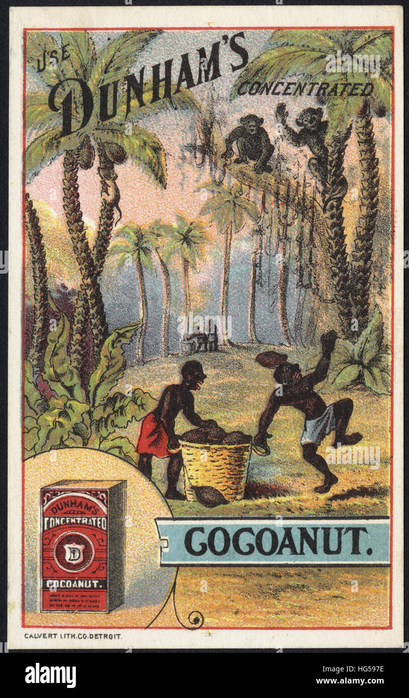 Handel-Karte - Einsatz Dunham Backen Cocoanut konzentriert Stockfoto