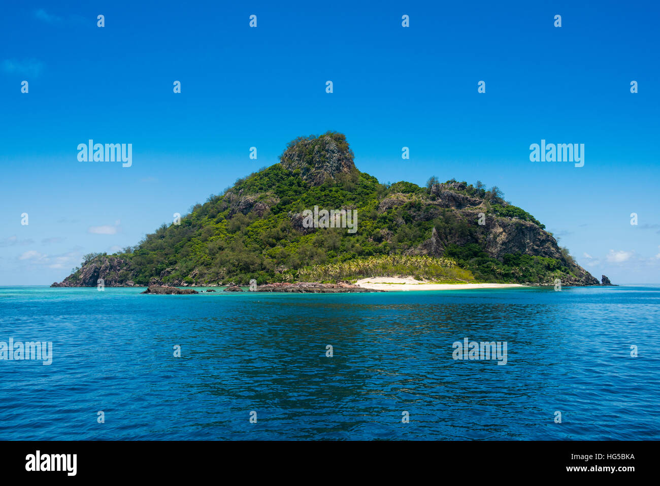 Monuriki (Cast Away Insel), Mamanuca Inseln, Fidschi, Südpazifik Stockfoto