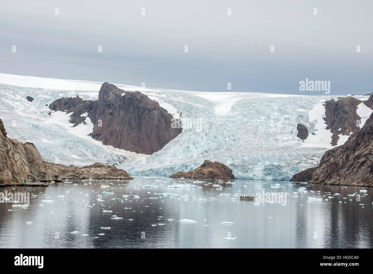 Kujatdeleq Gletscher, Prins Christian Sund, Südgrönland, Polarregionen Stockfoto