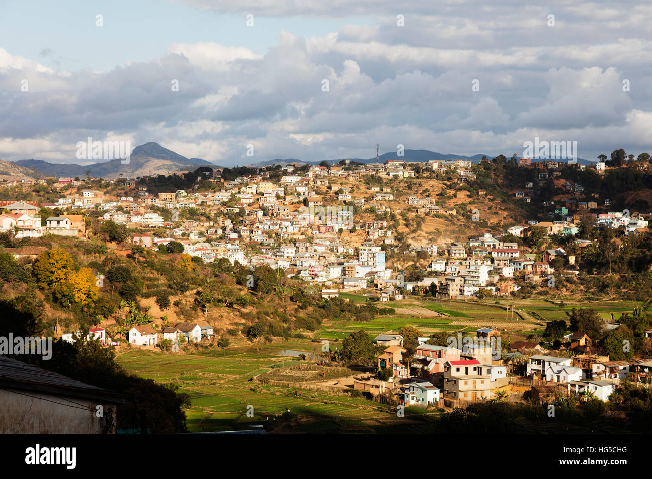 Fianarantsoa, Zentralbereich Stockfoto