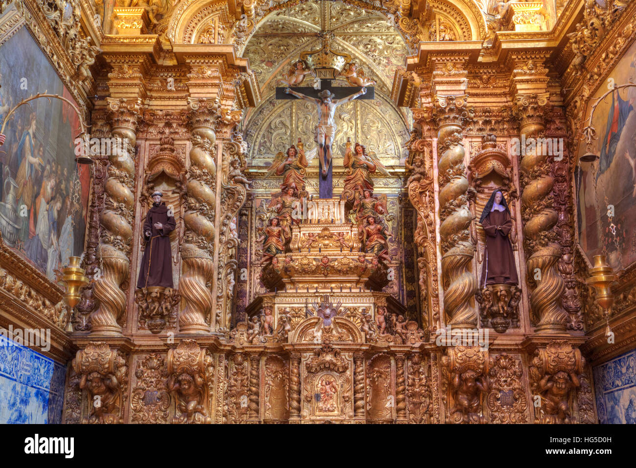 Königliche Kirche des Hl. Franziskus, Evora, UNESCO, Portugal Stockfoto