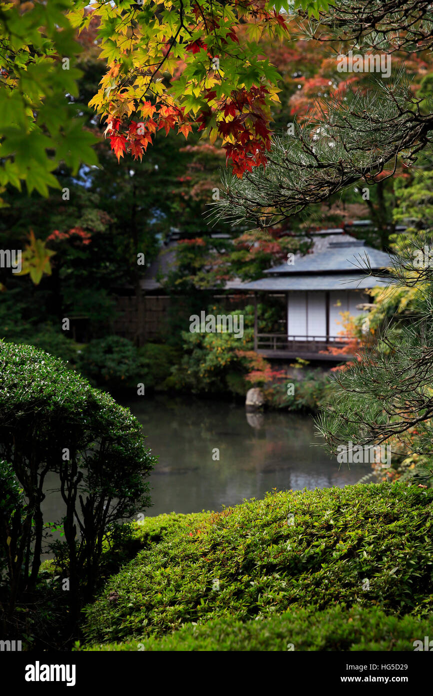 Japanischer Garten außerhalb der Tokugawa-Mausoleum, UNESCO, Nikko, Honshu, Japan, Asien Stockfoto