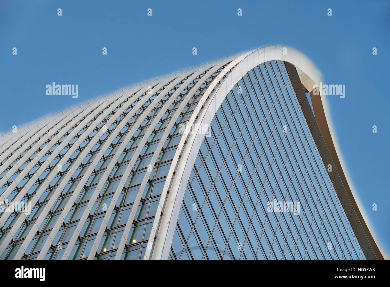 Walkie-Talkie Gebäude, London.  Glas und Stahl Gebäude. International style Stockfoto