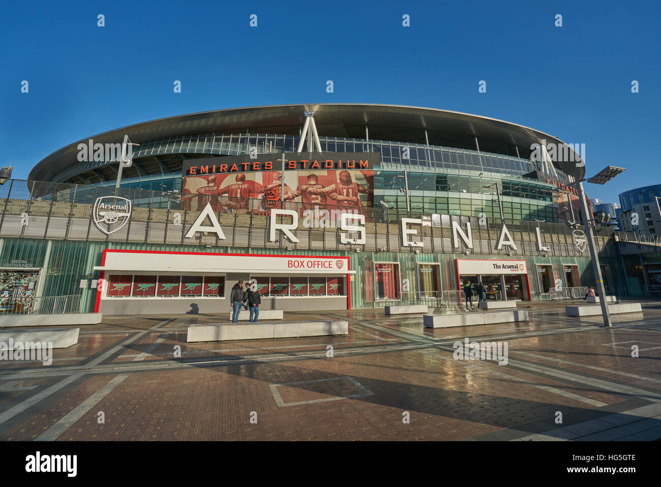 Arsenal Fußball-Stadion.  Emirates-Stadion Stockfoto