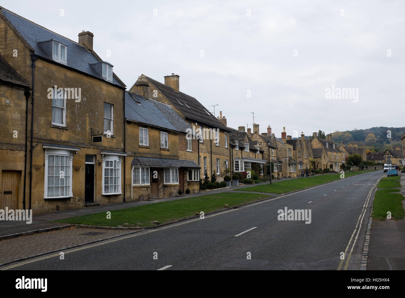 Die englischen Dorf von Broadway, im Herzen der Cotswolds, England. Stockfoto