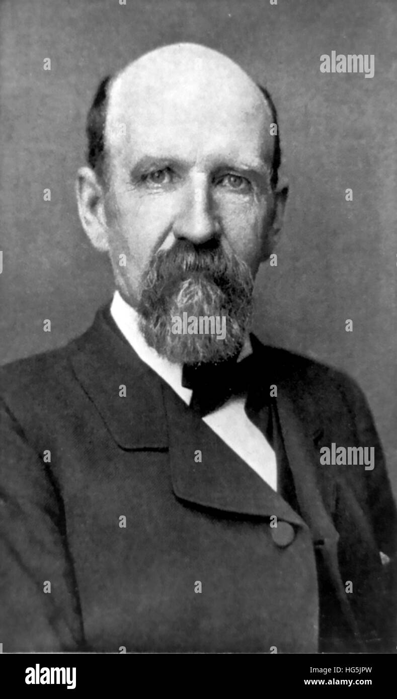 JOSHUA SLOCUM (1844-1909) amerikanischer Seemann und Schriftsteller, der die erste Person rund um die Welt, die einzigen zu Segeln war übergeben. Stockfoto