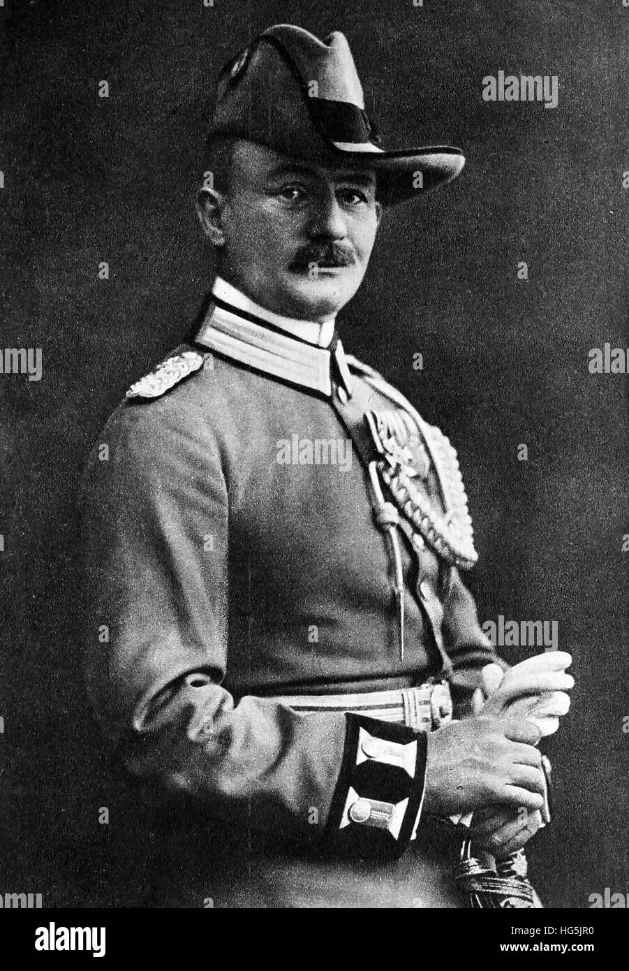 PAUL von LETTOW-VORBECK (1870-1964) kaiserlichen deutschen Heerführer während seiner Kampagne Ostafrika Stockfoto