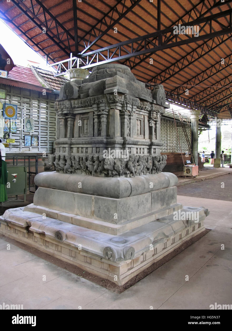 Rajarajeshwari Tempel, Kannur, Kerala, Indien Stockfoto
