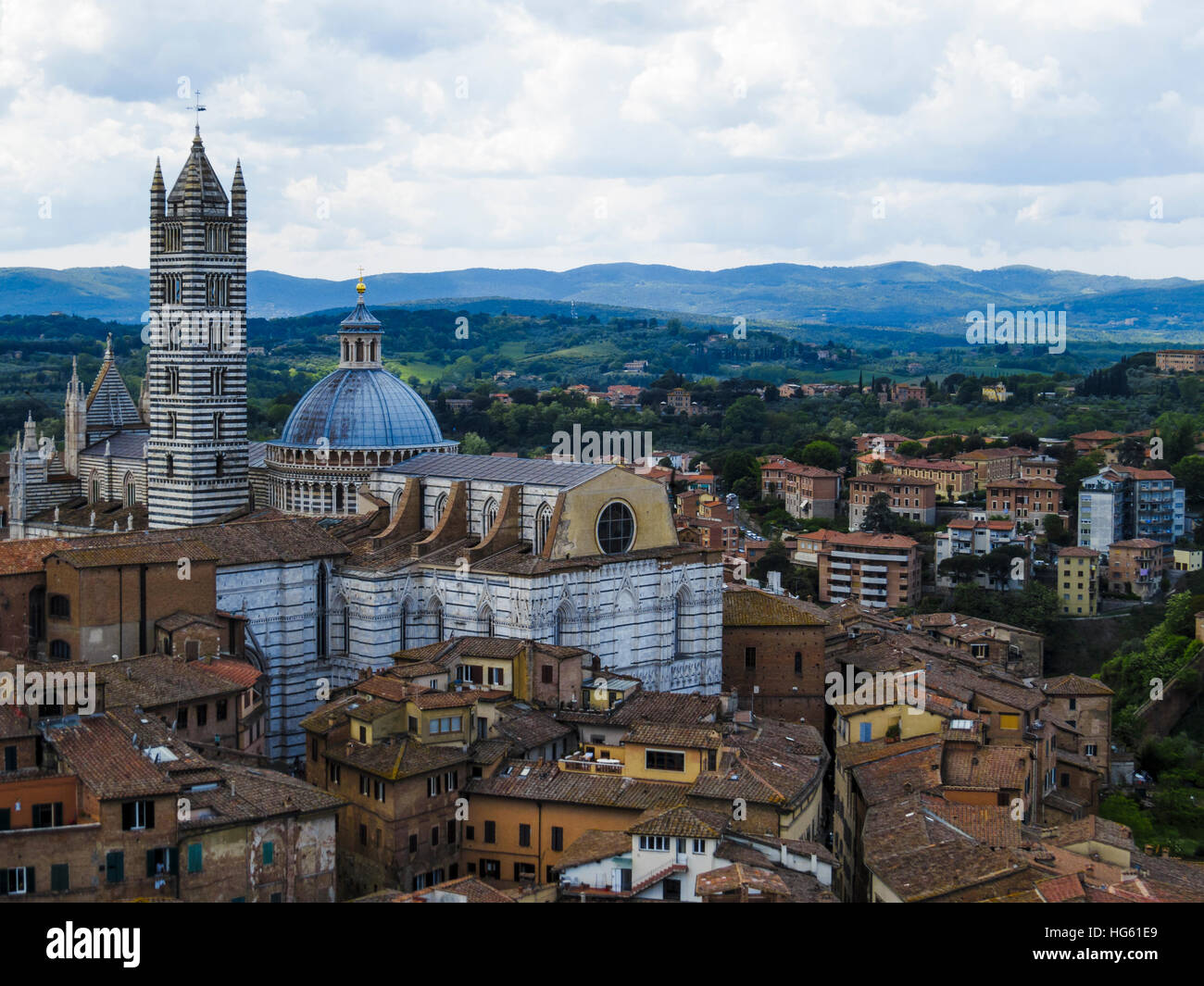 Dom von Siena (Duomo di Siena). Siena, Toskana, Italien. Stockfoto