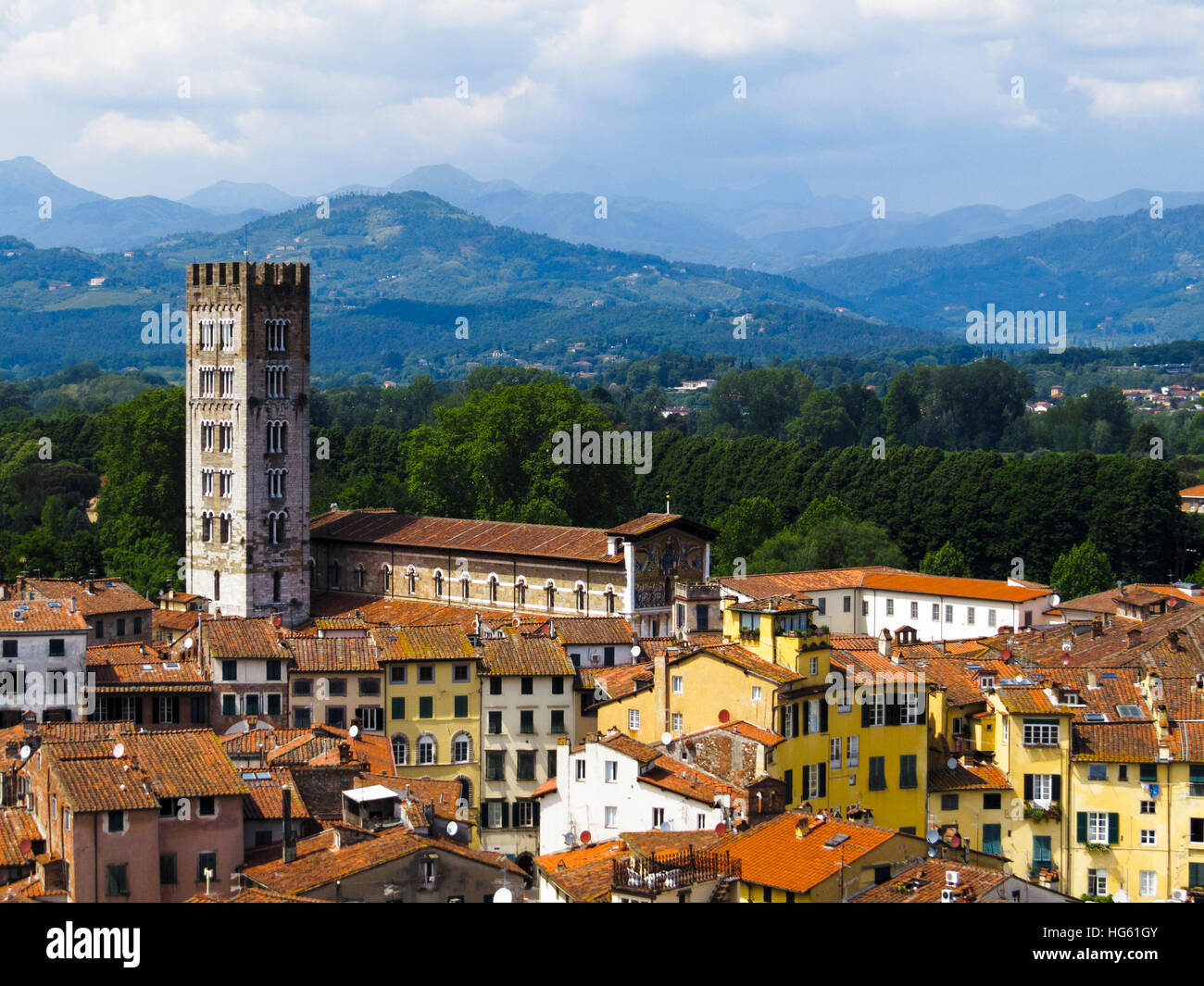 Basilica di San Frediano. Lucca, Toskana, Italien Stockfotografie Alamy