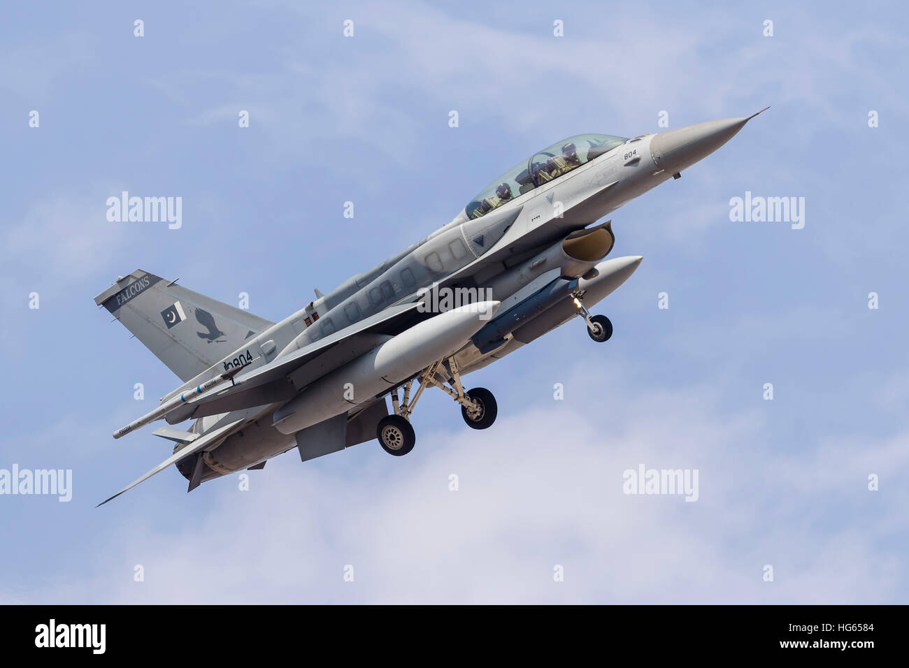 Eine F - 16C der pakistanischen Luftwaffe. Stockfoto