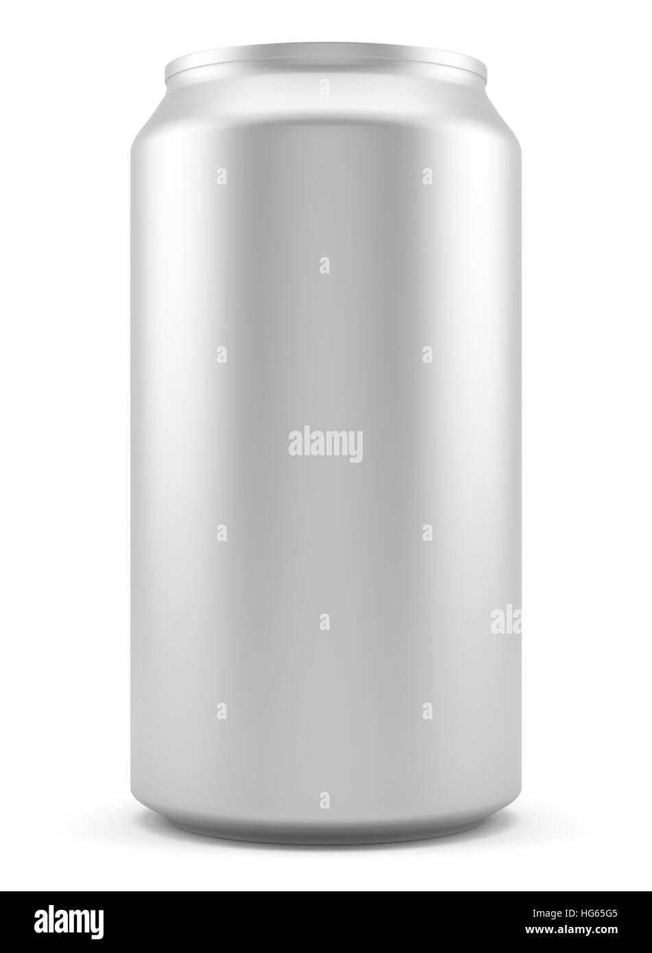 Aluminium kann isolierten auf weißen Hintergrund Stockfoto