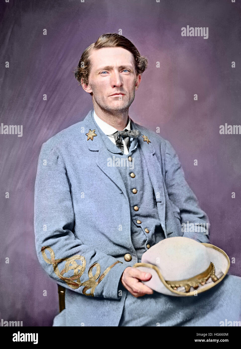 American Civil War Oberst John S. Mosby, der Konföderierten Armee. Stockfoto