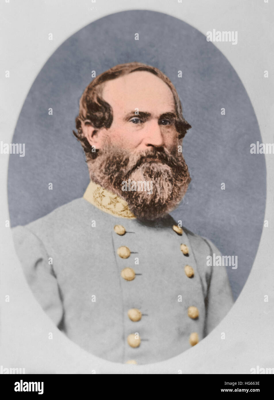 Porträt der konföderierten General Jubal früh. Stockfoto