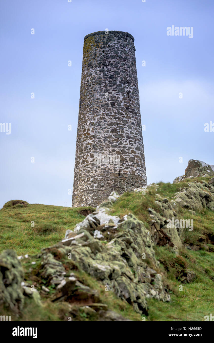 Der Turm am Stepper Point in der Nähe von Padstow in Cornwall Stockfoto