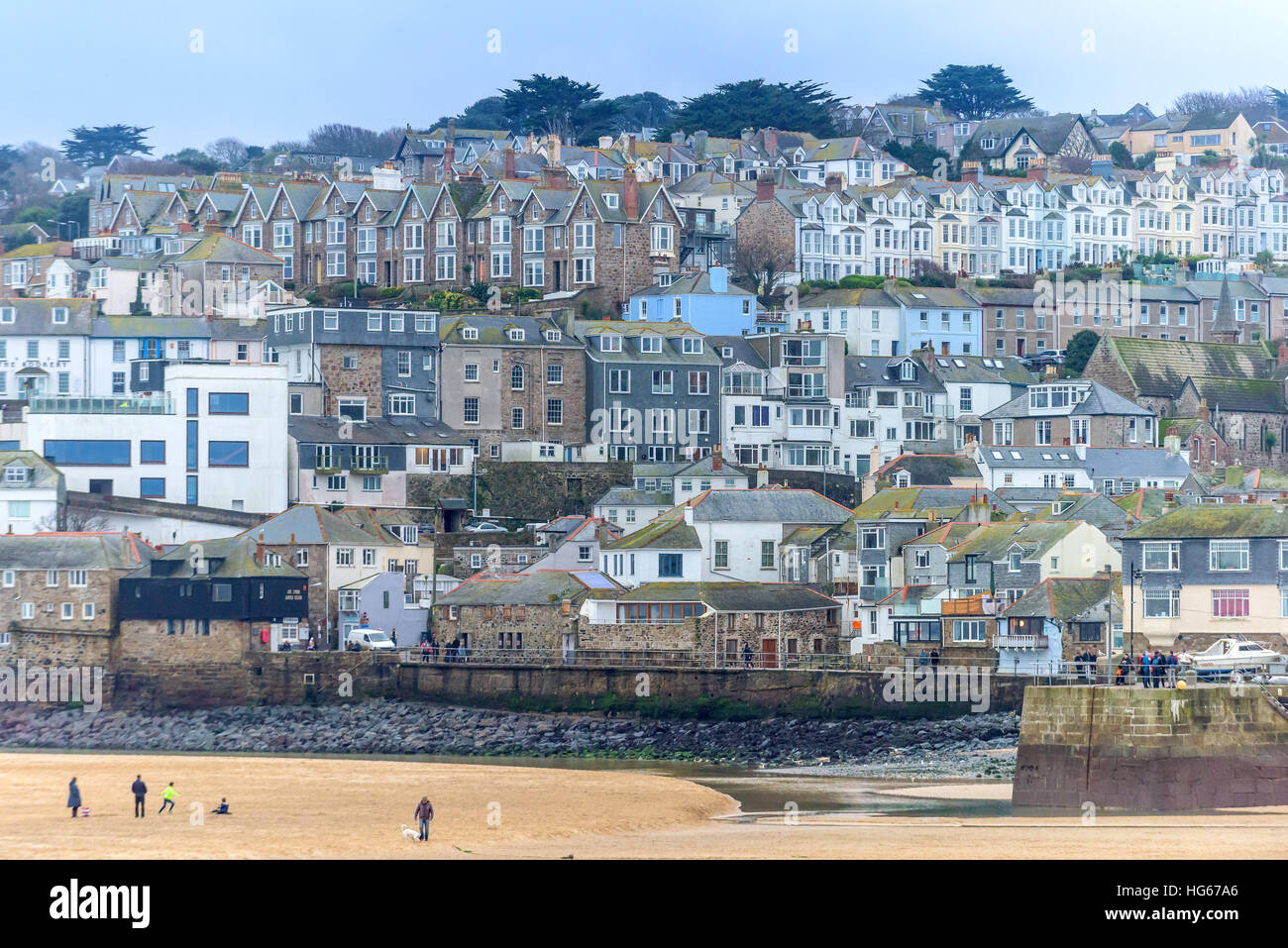 Ein Blick über St Ives in Cornwall Stockfoto