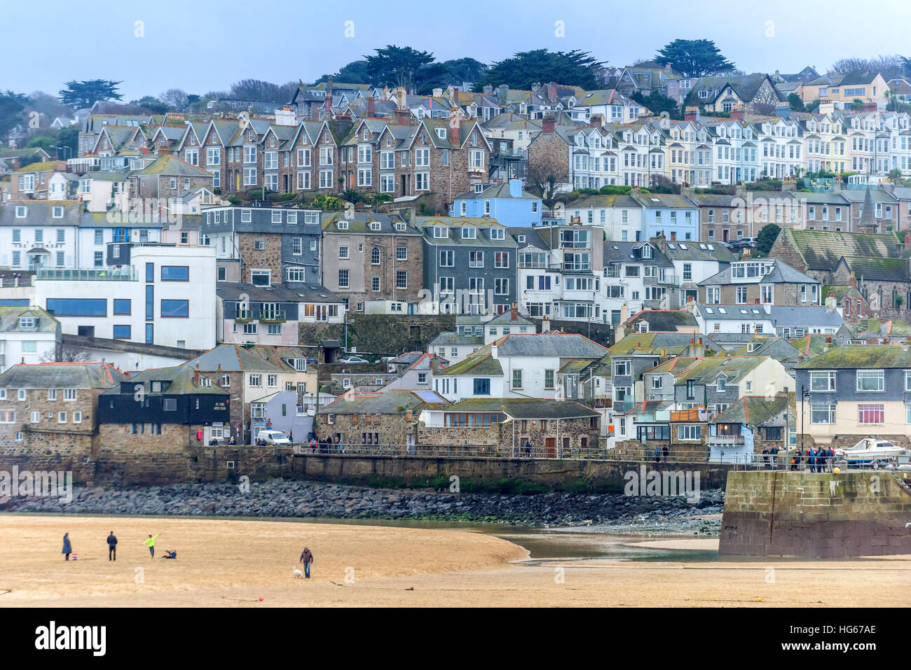 Ein Blick über St Ives in Cornwall Stockfoto