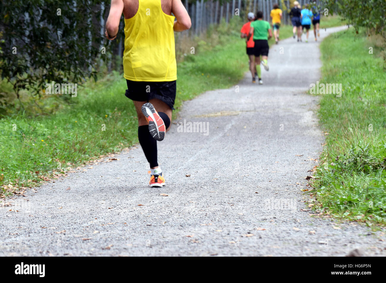 Laufwettbewerb. Stockfoto