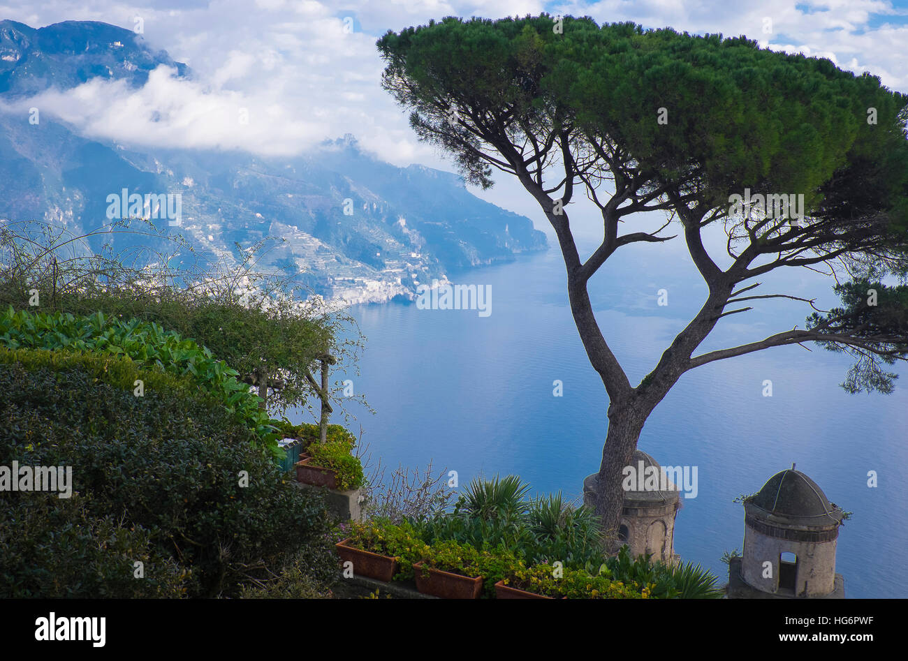 Almafi Küstenstadt von Ravello, Italien Stockfoto