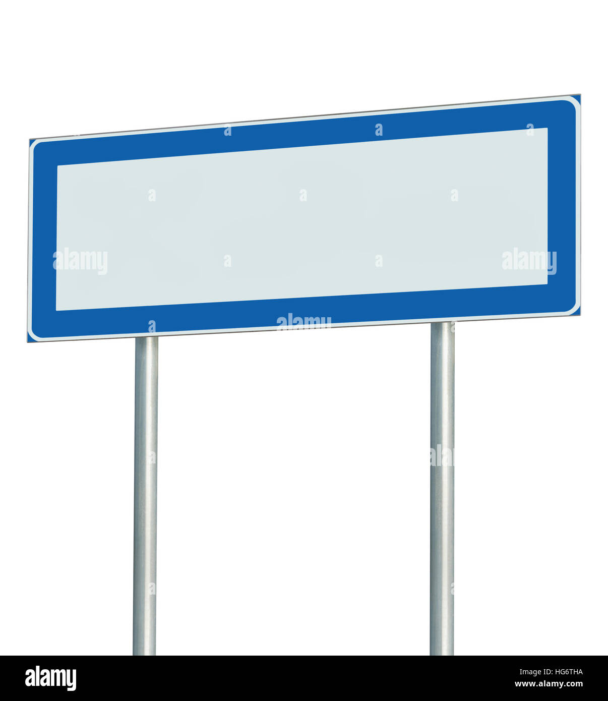 Informationen Strassenschild Isoliert Leer Leer Wegweiser Textfreiraum Fur Icons Piktogramme Grosse Am Strassenrand Info Signage Pole Post Schild Zeiger Blau Stockfotografie Alamy