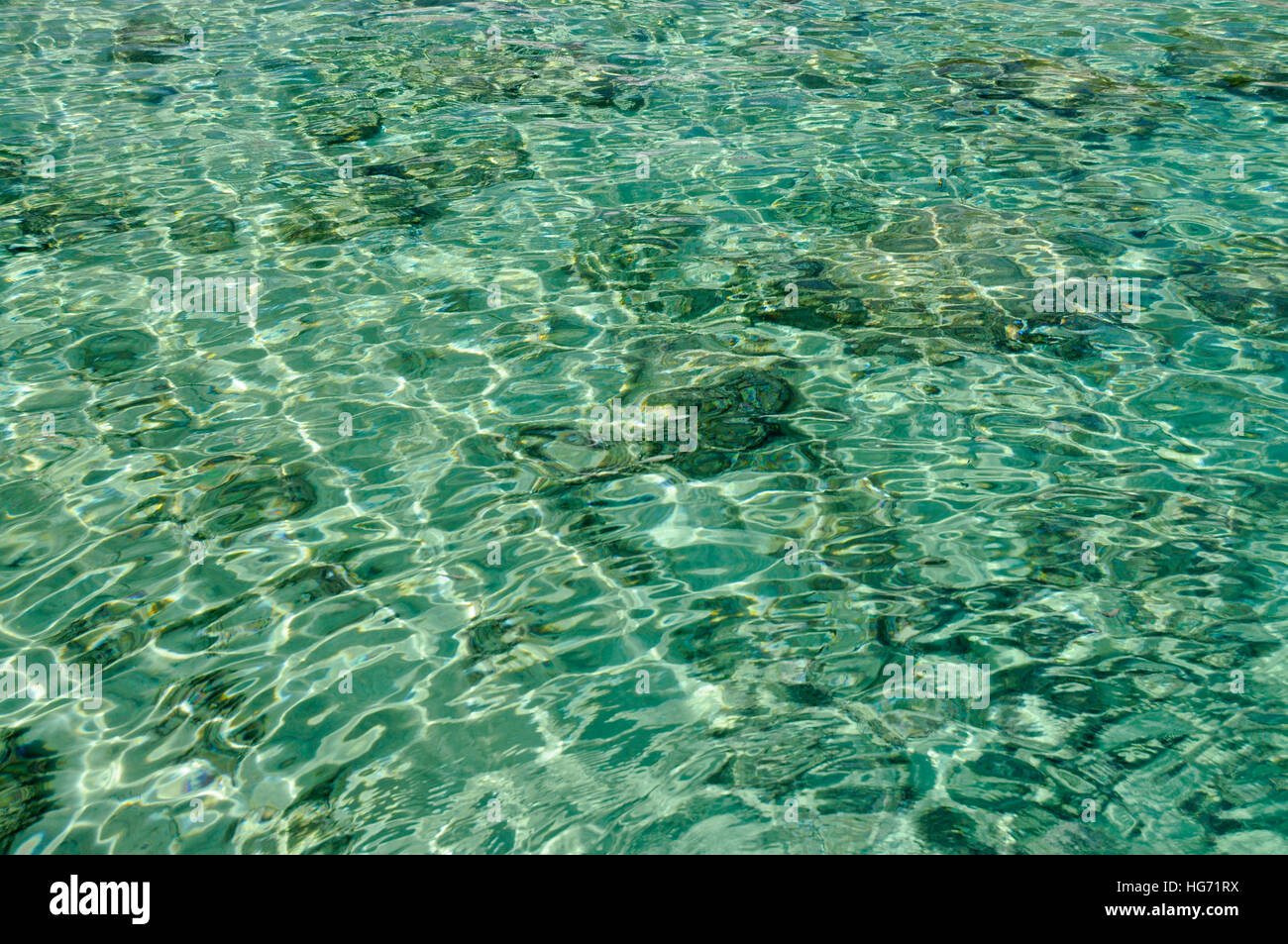 Natürliche Wasser Textur ein ruhiges Meer Stockfoto