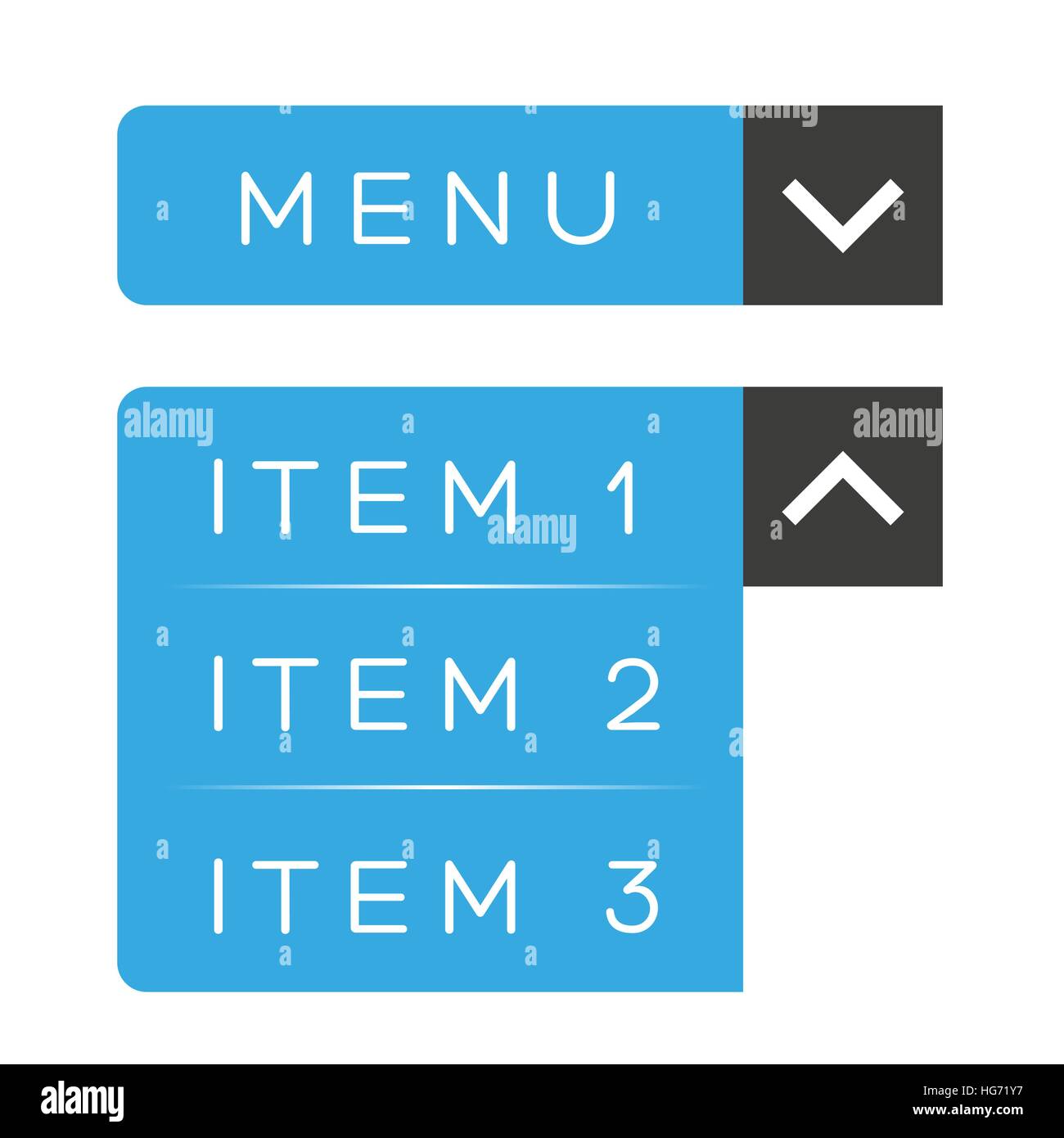 Menü-Element-UX-Vektor Stock Vektor