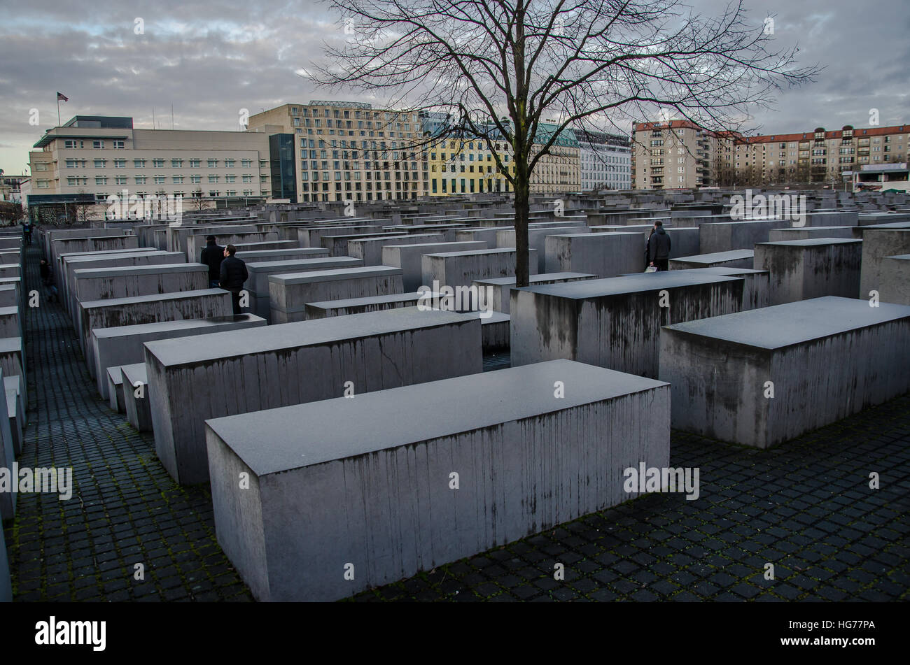 Berliner Holocaust-Mahnmal für die ermordeten Juden Europas Stockfoto