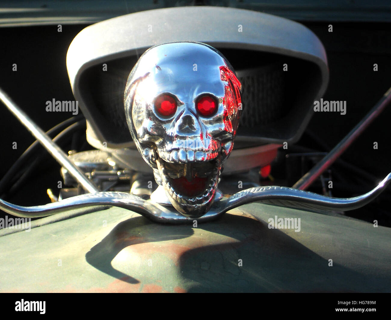 Skull car hood ornament Fotos und Bildmaterial in hoher Auflösung Alamy