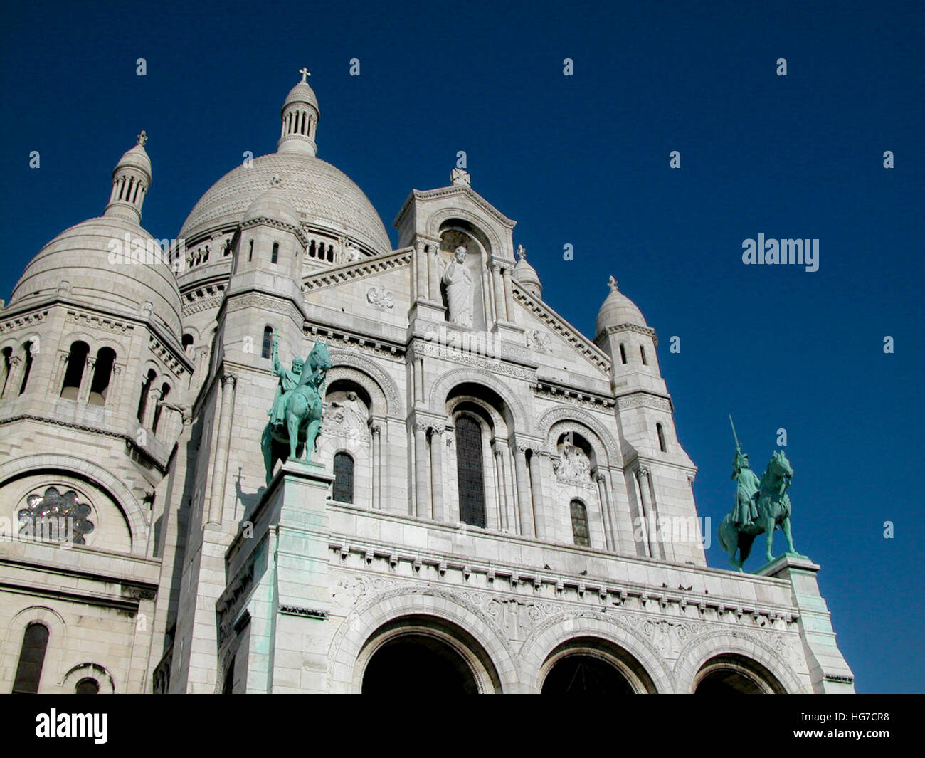 La Basilique du Sacré Cœur de Montmartre Stockfoto
