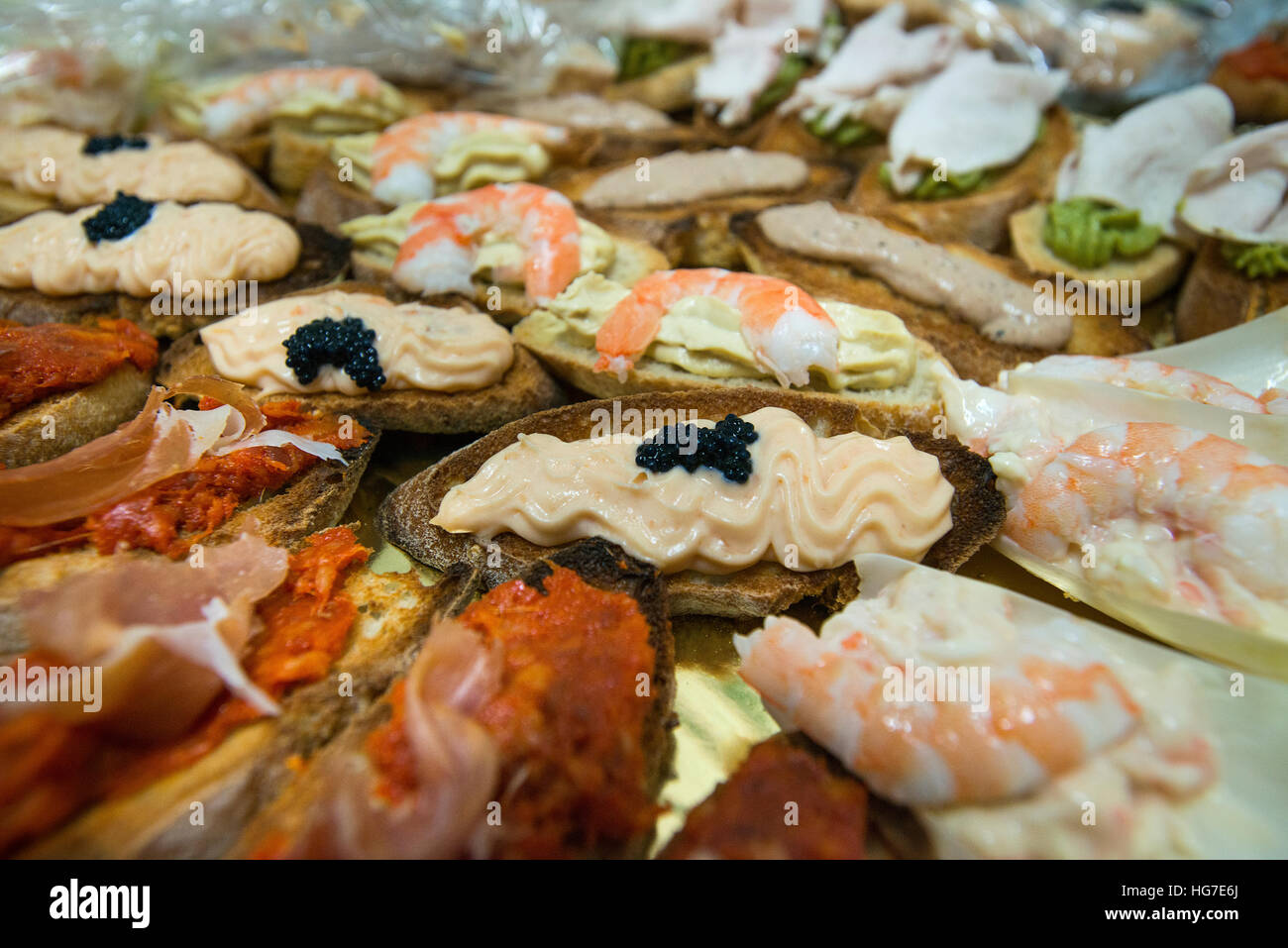 Party Essen Stockfoto