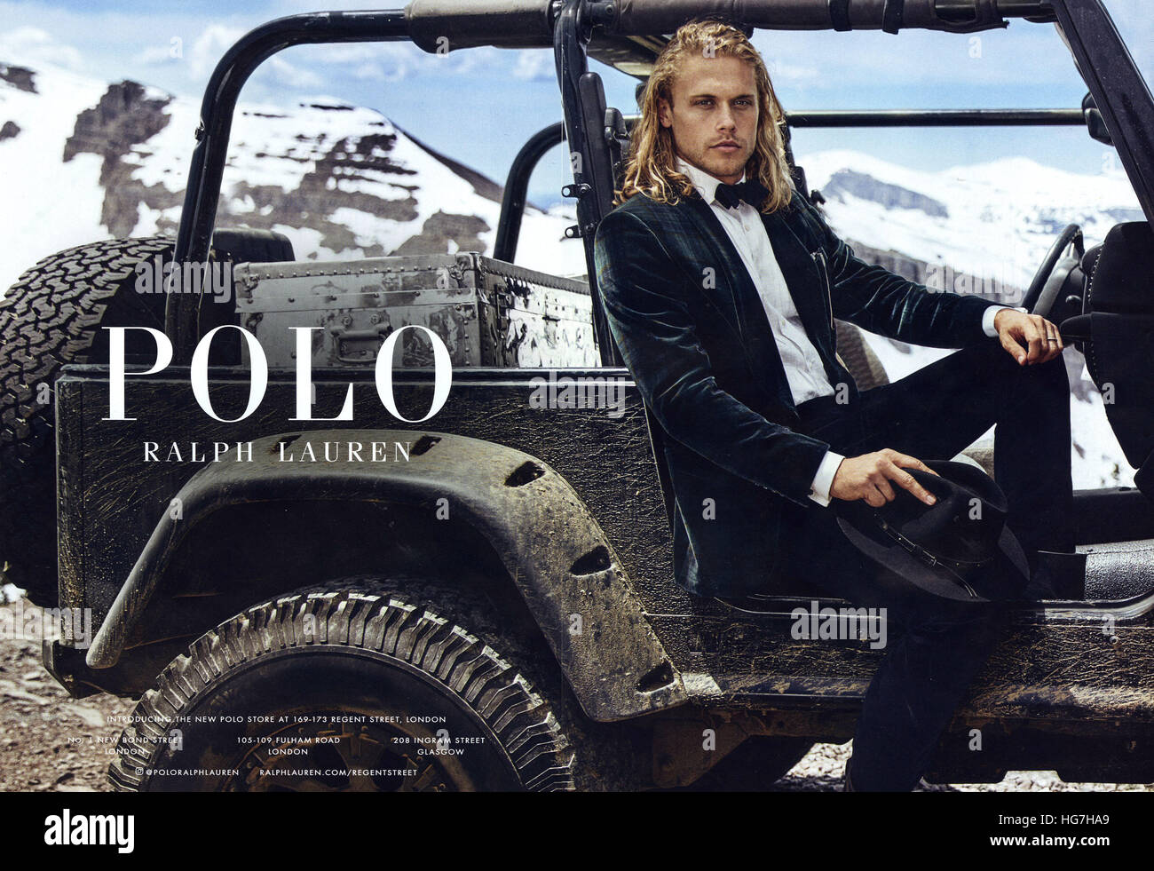 2010er Jahre UK Ralph Lauren Magazin Anzeige Stockfoto