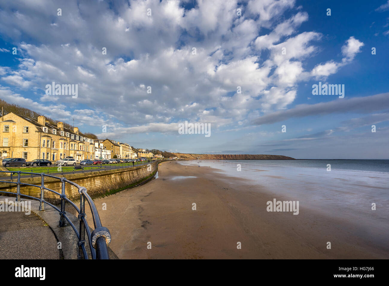 Filey Strand in Yorkshire Stockfoto