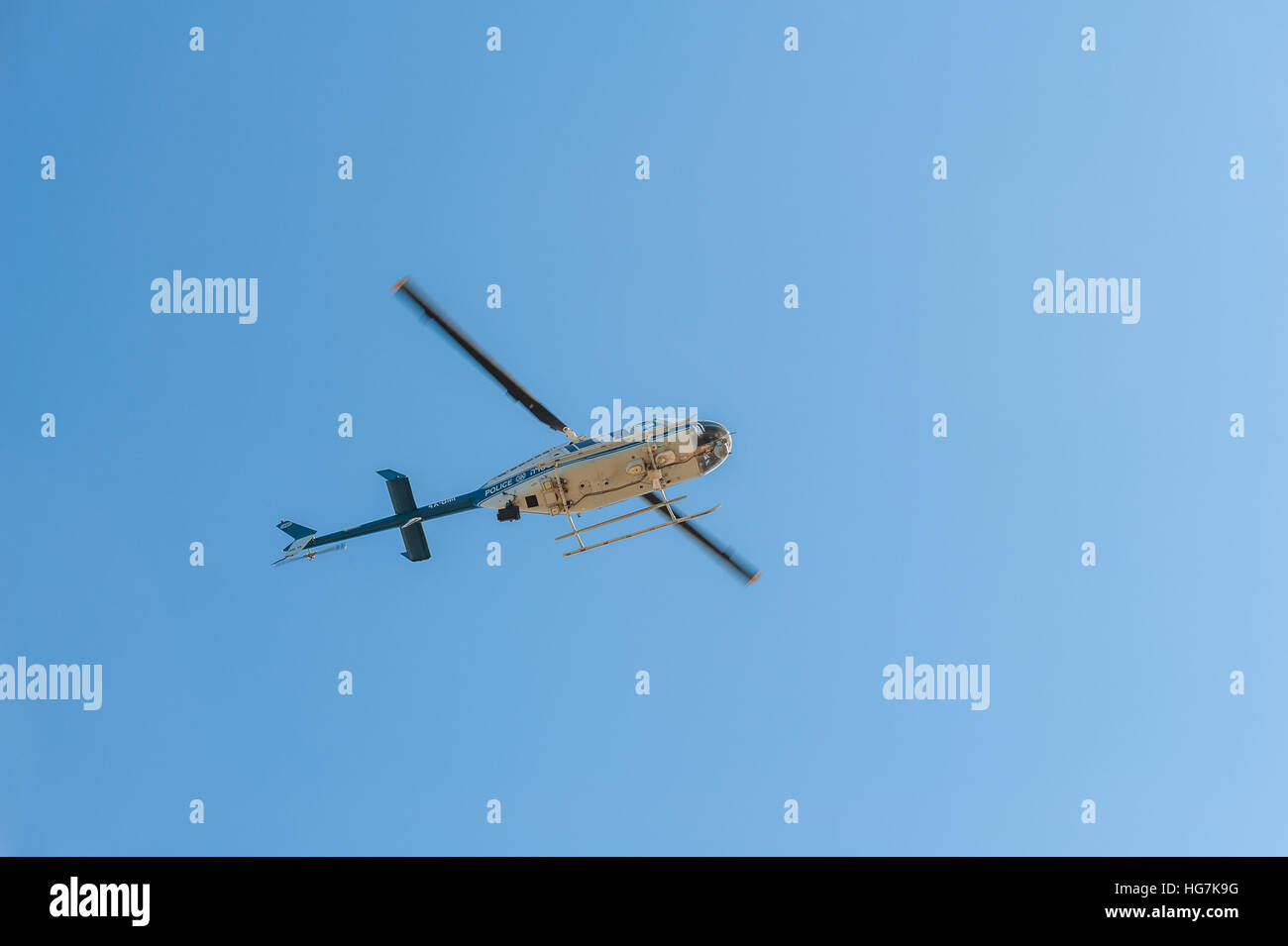 Israel, Polizei-Hubschrauber - Bell 206 Stockfoto