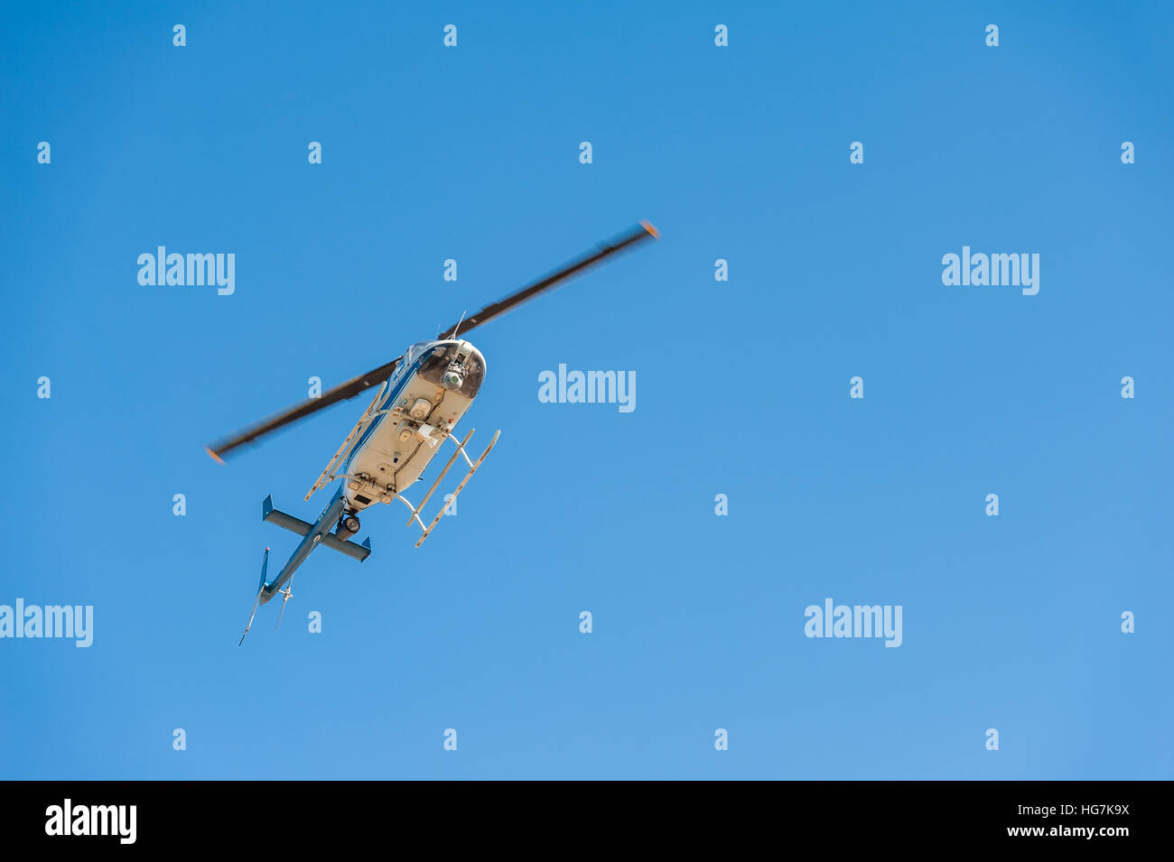Israel, Polizei-Hubschrauber - Bell 206 Stockfoto