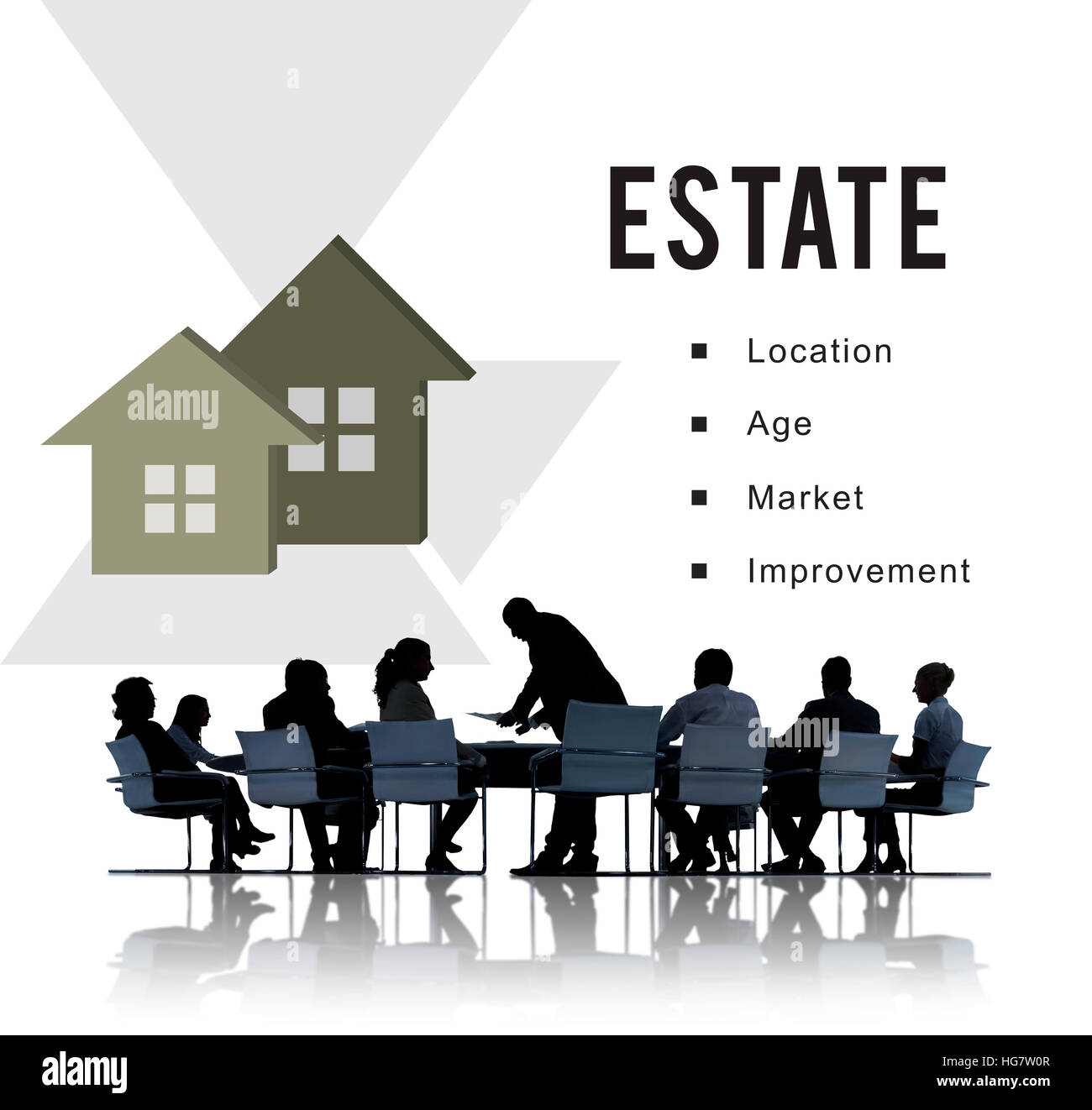 Immobilien-Hypotheken-Darlehen-Konzept Stockfoto