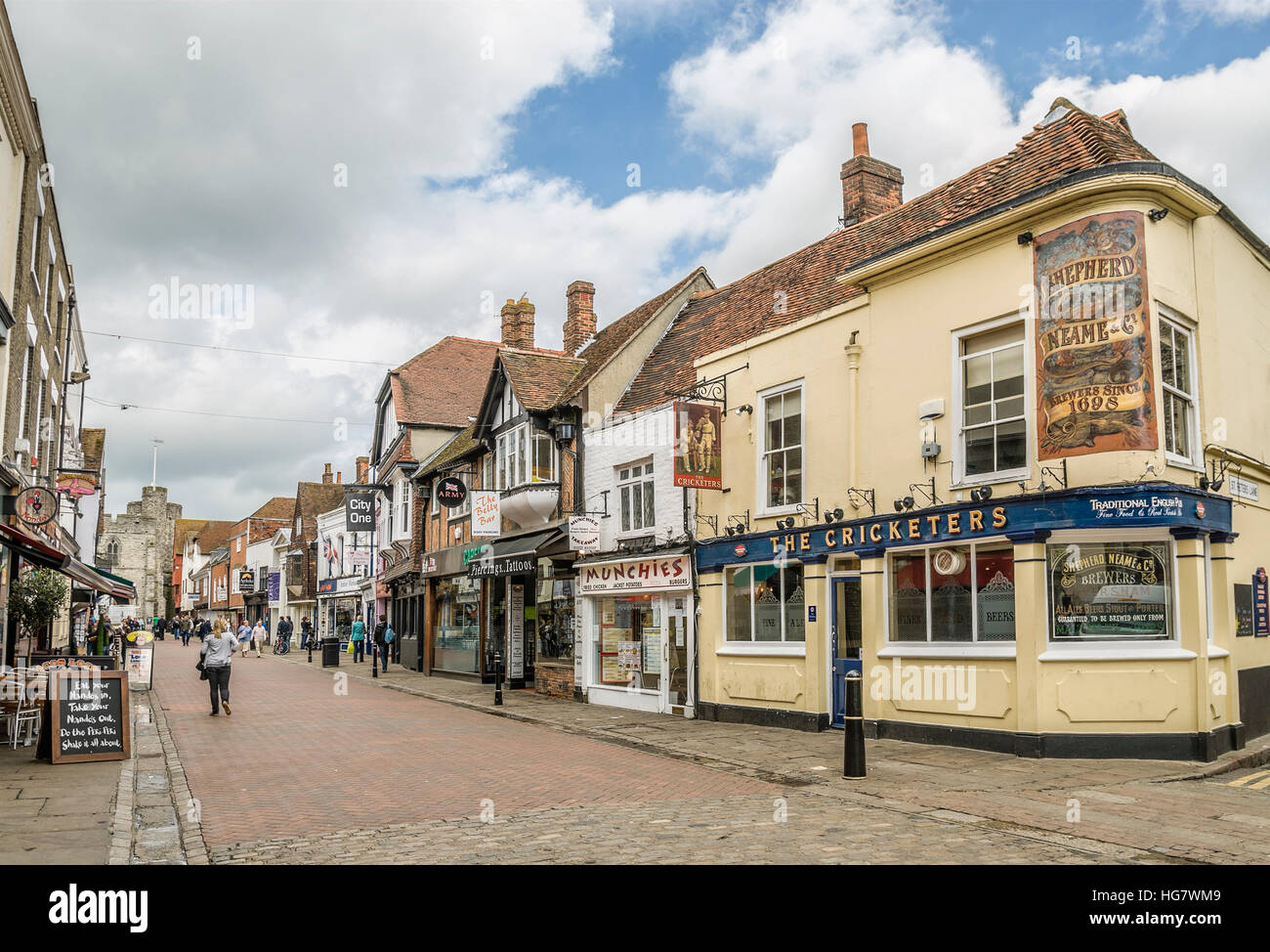 Altstadt von Canterbury in Kent, Südostengland Stockfoto