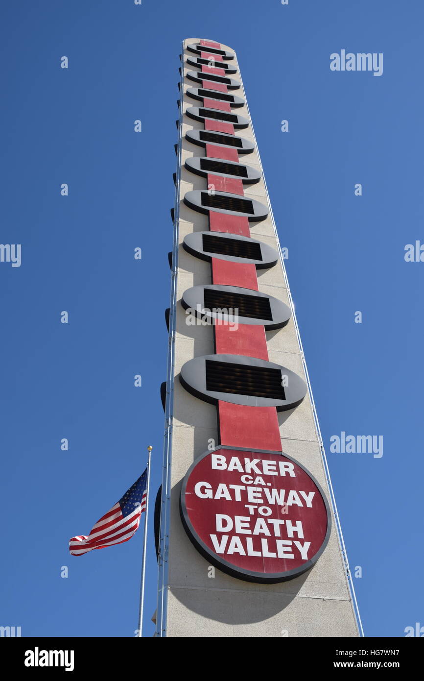 Höchste Thermometer in der Welt. Stockfoto