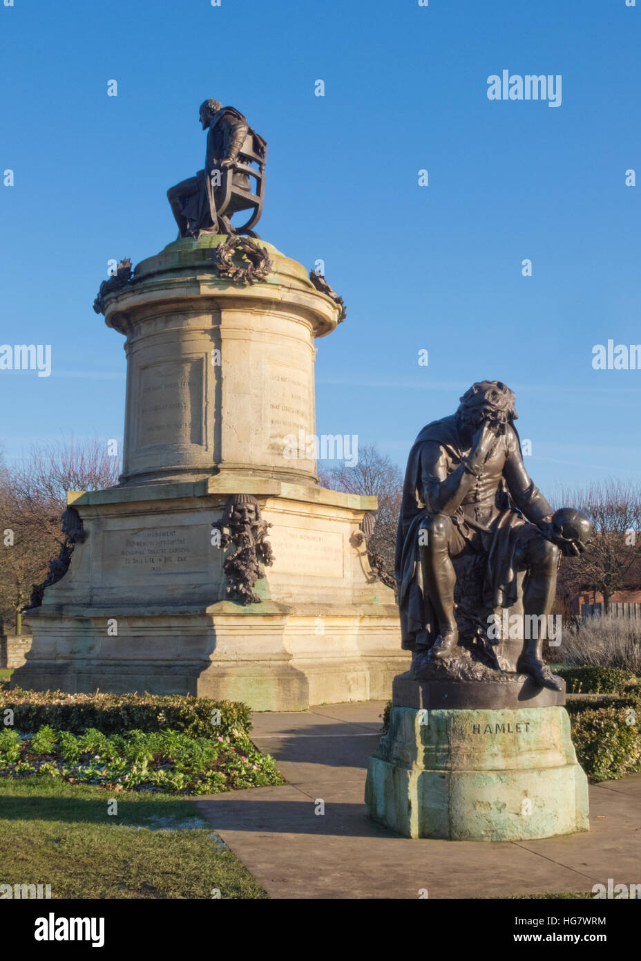 Gower Memorial, Bancroft Gardens, Stratford-Upon-Avon, Warwickshire, England, UK Stockfoto