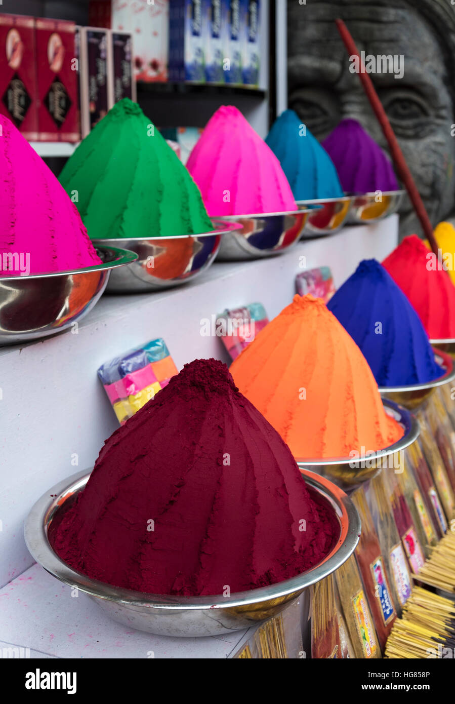 Bunte Farben, Fort Kochi, Cochin, Kerala, Indien Stockfoto
