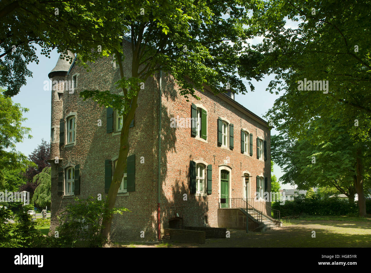 Deutschland, NRW, Städteregion Aachen, Eschweiler, Ortsgemeinde Dürwiß, Broicher Hof, Ein Fernsehumsetzer Rittersitz. 1434 Wird Erstmals sterben Familie von Broich Stockfoto