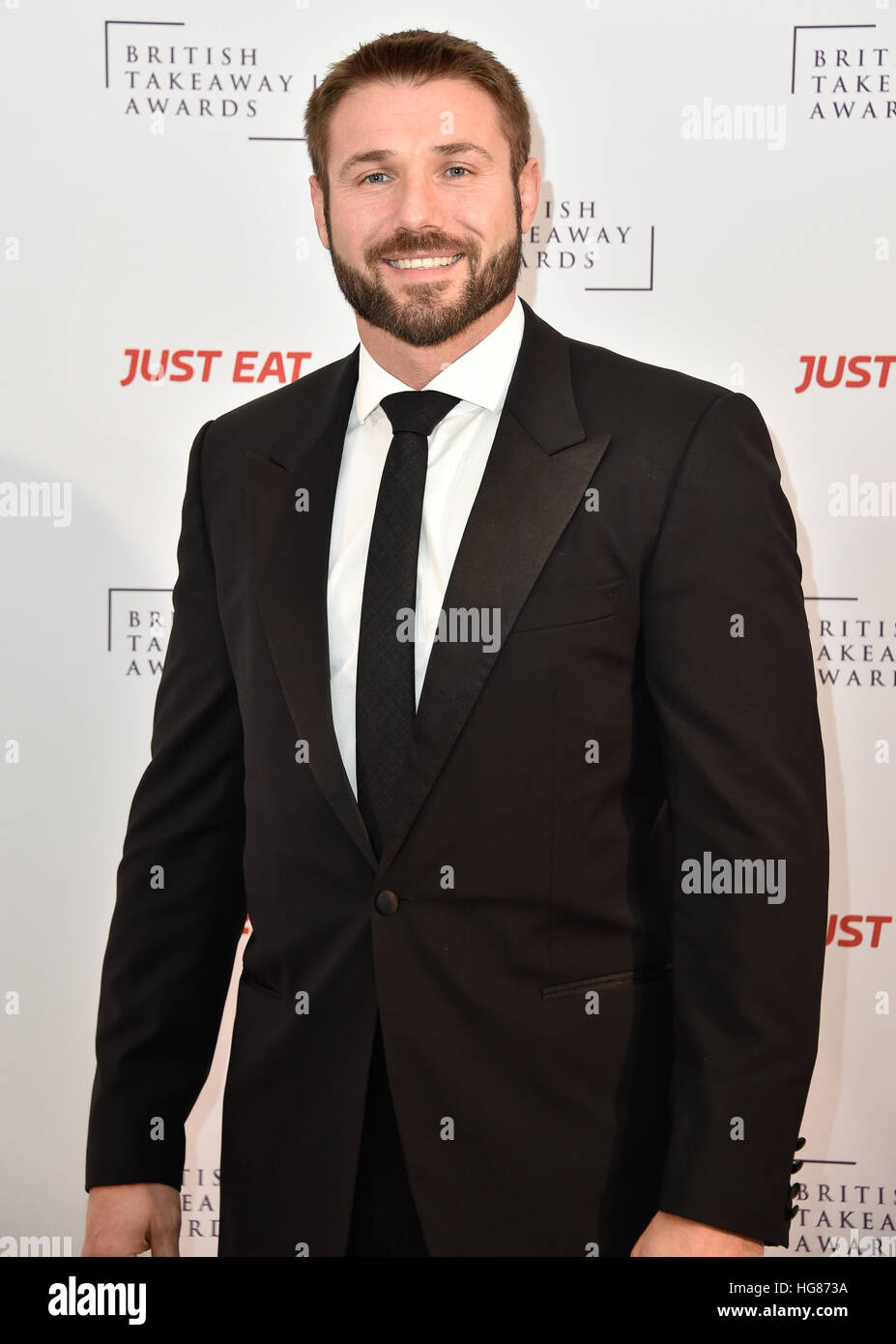 Promis zu besuchen der britischen Takeaway Awards 2016, in Verbindung mit nur Essen im Savoy Hotel in London.  Mit: Ben Cohen wo: London, Vereinigtes Königreich bei: 5. Dezember 2016 Stockfoto