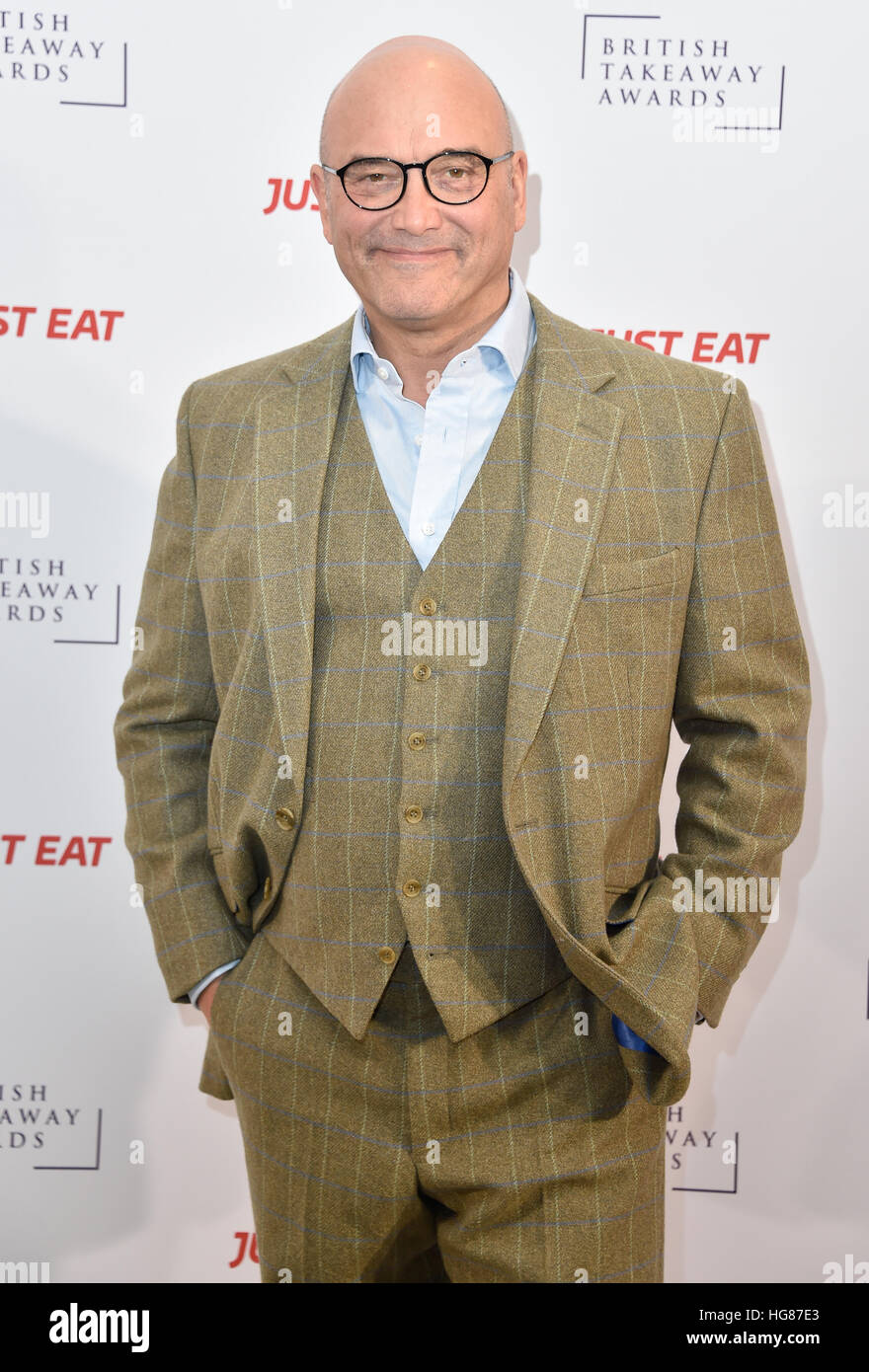 Promis zu besuchen der britischen Takeaway Awards 2016, in Verbindung mit nur Essen im Savoy Hotel in London.  Mitwirkende: Gregg Wallace wo: London, Vereinigtes Königreich bei: 5. Dezember 2016 Stockfoto