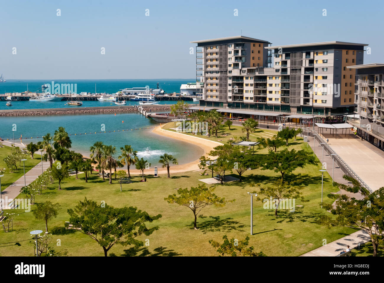 Darwin City Waterfront Entwicklung Stockfoto