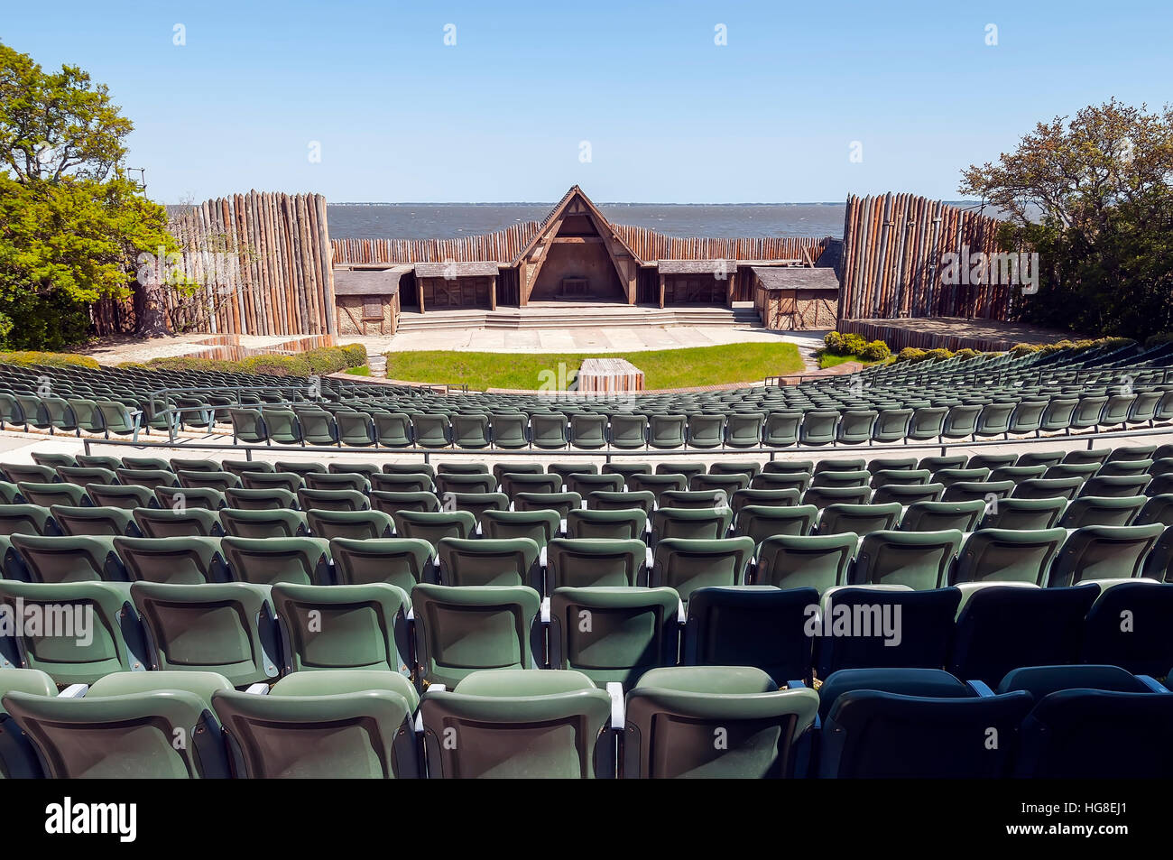 Verlorene Kolonie im Freien Theater, Manteo, Roanoke Island, North Carolina Stockfoto