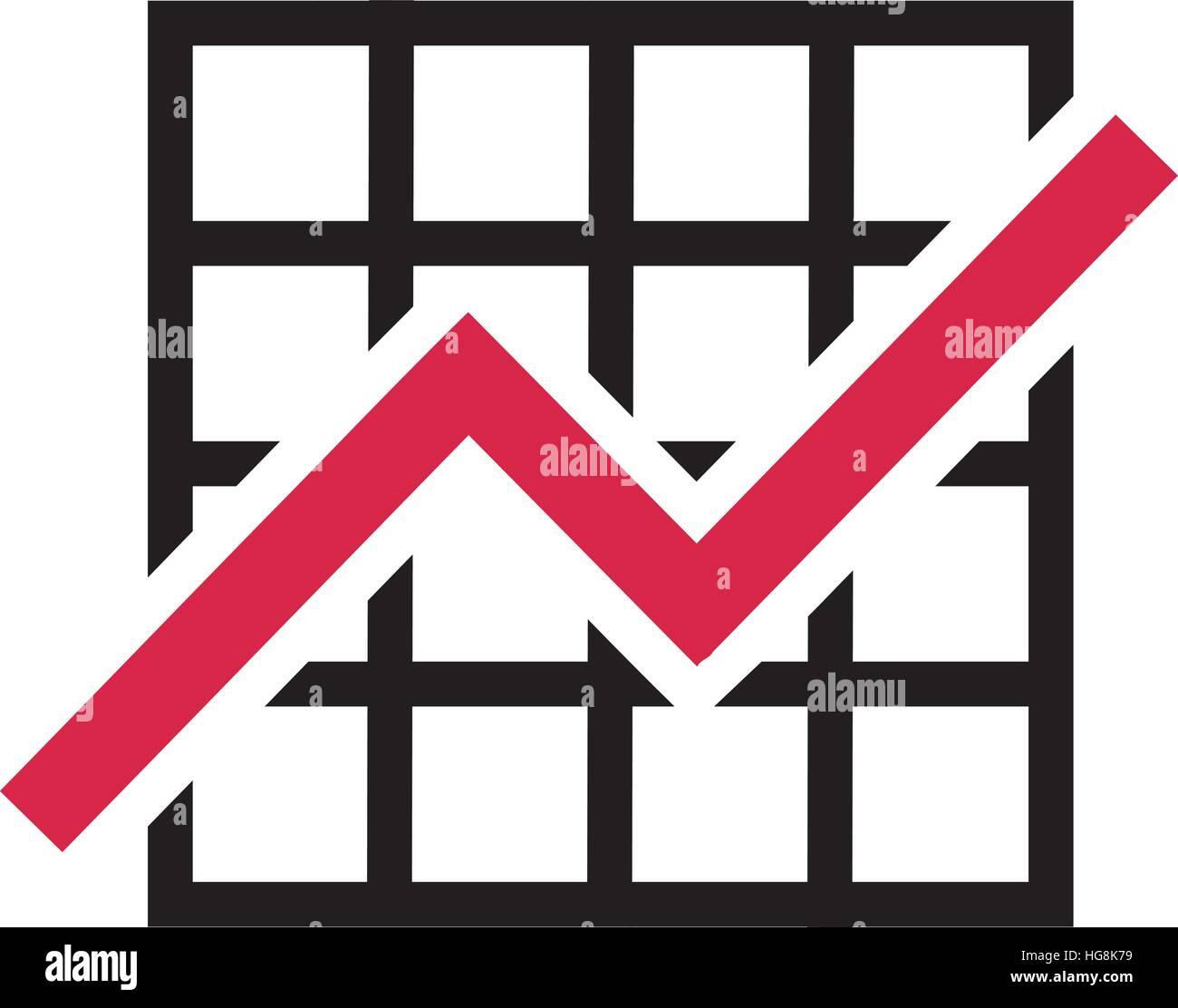 Diagramm-Wachstum Stock Vektor